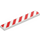 LEGO Tegel 1 x 6 met Rood Hazard Strepen (6636)