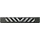 LEGO Tile 1 x 8 with Black and White Danger Stripes Sticker (4162)