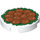 LEGO Tile 2 x 2 Round with 12 Chinese Lion&#039;s Head Meatballs on Green with Bottom Stud Holder (14769 / 49924)