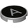 LEGO Tile 2 x 2 Round with &#039;A&#039; Typewriter Key with Bottom Stud Holder (14769 / 79390)