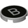 LEGO Tile 2 x 2 Round with &#039;B&#039; Typewriter Key with Bottom Stud Holder (14769 / 79405)