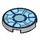LEGO Tile 2 x 2 Round with Blue Arc Reactor with Bottom Stud Holder (14769 / 104708)