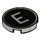 LEGO Tile 2 x 2 Round with &#039;E&#039; Typewriter Key with Bottom Stud Holder (14769 / 79376)