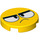 LEGO Fliese 2 x 2 Runden mit Frown Face mit unterem Bolzenhalter (14769 / 38313)