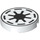LEGO Tile 2 x 2 Round with Galactic Republic with "X" Bottom (4150 / 42132)
