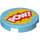 LEGO Tile 2 x 2 Round with &#039;POW!&#039; with Bottom Stud Holder (14769)