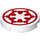 LEGO Tuile 2 x 2 Rond avec rouge Imperial logo avec porte-goujon inférieur (14769 / 50059)