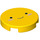 LEGO Tile 2 x 2 Round with Smiling Face with Bottom Stud Holder (14769 / 38738)