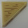 LEGO Tile 2 x 2 Triangular with brown lines Sticker (35787)