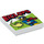 LEGO Fliese 2 x 2 mit &quot;Biclops&quot; mit Nut (3068 / 17255)