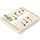 LEGO Tile 2 x 2 with Black Music Notes and Gold Lines with Groove (3068 / 66586)