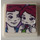LEGO Tile 2 x 2 with Boy and girl photo Sticker with Groove (3068)