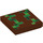 LEGO Tile 2 x 2 with Dark Green Minecraft pixels with Groove (3068 / 79500)