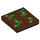 LEGO Tile 2 x 2 with Dark Green Minecraft pixels with Groove (3068 / 79500)