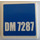 LEGO Tile 2 x 2 with &#039;DM 7287&#039; Sticker with Groove (3068)