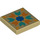LEGO Tile 2 x 2 with Floral Tile Pattern with Groove (3068 / 110909)