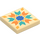 LEGO Tile 2 x 2 with Floral Tile Pattern with Groove (3068 / 110909)