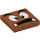 LEGO Tile 2 x 2 with Goomba Surprised Face with Groove (3068 / 68947)