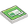 LEGO Tile 2 x 2 with Green Computer Screen with Groove (3068 / 73765)