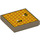 LEGO Tile 2 x 2 with Honeycomb and Bees with Groove (3068 / 72357)