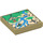 LEGO Tile 2 x 2 with Map to Temple with Compass with Groove (3068 / 63403)