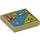 LEGO Tile 2 x 2 with Map with Groove (3068 / 19702)