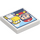 LEGO Tile 2 x 2 with Mario and Yellow Yoshi with Groove (3068 / 103769)