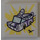 LEGO Tile 2 x 2 with Picture of an SUV Sticker with Groove (3068)