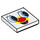 LEGO Tuile 2 x 2 avec Powerpuff Girls Smartphone Affronter, rouge nose avec rainure (3068 / 34413)