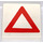 LEGO Tuile 2 x 2 avec Rouge Warning Triangle avec rainure (3068 / 80174)