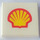 LEGO Tile 2 x 2 with Shell Logo with Groove (3068)