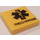 LEGO Tile 2 x 2 with Star of Life / Recharge Sticker with Groove (3068)