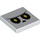 LEGO Tile 2 x 2 with Yellow Eyes Angry Face with Groove (3068 / 76900)