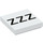 LEGO Tile 2 x 2 with &#039;ZZZ&#039; with Groove (3068 / 99412)