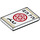 LEGO Fliese 2 x 3 mit rot Kreis, Asian Characters (26603 / 34887)