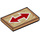 LEGO Tile 2 x 3 with Wood Grain and Red Two-Way Arrow  (26603 / 72277)