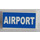 LEGO Tile 2 x 4 with &#039;AIRPORT&#039; Sticker (87079)