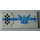 LEGO Tile 2 x 4 with Blue Galaxy Squad Logo and Black Grille (Left) Sticker (87079)