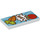 LEGO Tile 2 x 4 with Carrots and Tomato (1.99) Sign (87079)