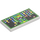 LEGO Tile 2 x 4 with Computer Game on Bright Green Screen (87079)