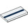 LEGO Tile 2 x 4 with Dark Blue Stripe (45353 / 87079)