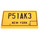 LEGO Tile 2 x 4 with &quot;P51AK3&quot; New York License Plate (78281 / 87079)