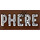 LEGO Tile 2 x 4 with &#039;PHERE&#039; Sticker (87079)