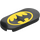 LEGO Gładka płytka 2 x 4 z Zaokrąglone końcówki z Batman logo (66857 / 104311)