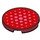 LEGO Tile 3 x 3 Round with Red Hexagons (67095 / 100384)