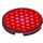LEGO Fliese 3 x 3 Runden mit rot Hexagons (67095 / 100384)