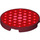 LEGO Fliese 3 x 3 Runden mit rot Hexagons (67095 / 100384)