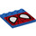 LEGO Tile 4 x 4 with Studs on Edge with Spiderman Mask (6179 / 21197)