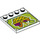 LEGO Fliese 4 x 4 mit Bolzen auf Kante mit Vegetable Basket (6179 / 19971)