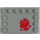 LEGO Tuile 4 x 6 avec Goujons sur 3 Edges avec rouge Gryphon Modèle Model La gauche Côté Autocollant (6180)